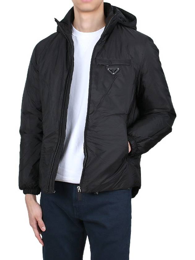 Re-Nylon Padded Jacket Black - PRADA - BALAAN 4