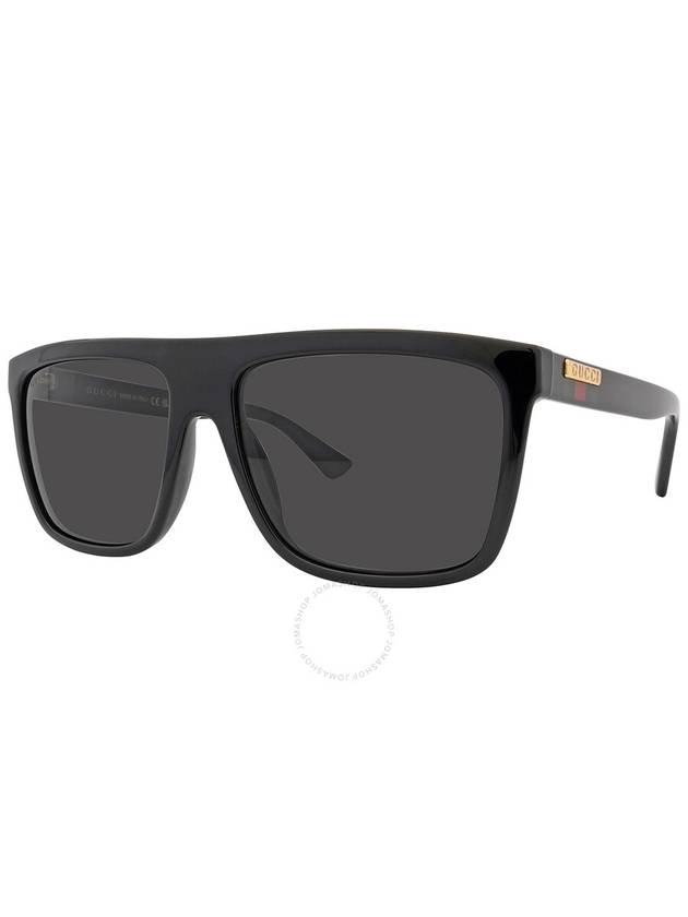 Eyewear Oversized Square Sunglasses Black - GUCCI - BALAAN 4