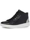 Rally Glitter High Top Sneakers Black Mix Leather Women - FITFLOP - BALAAN 1