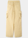 Elastic Cargo Straight Pants Beige - SUNNEI - BALAAN 4