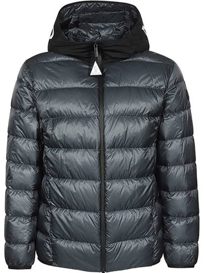 Men's Provins Logo Patch Hooded Padding Grey - MONCLER - BALAAN 2