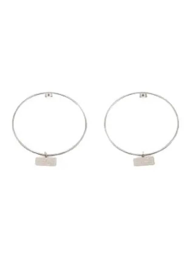 MM6 ring earrings silver - MAISON MARGIELA - BALAAN 1