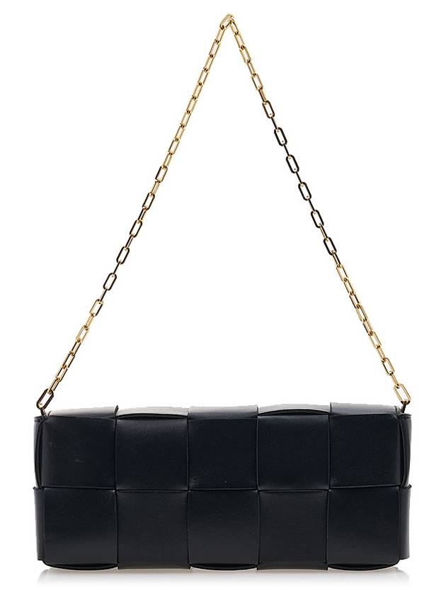 Cassette Bag Pouch On Chain Shoulder Bag Black - BOTTEGA VENETA - BALAAN 4