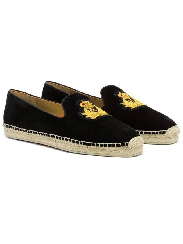 Nanou Logo Espadrilles Black - CHRISTIAN LOUBOUTIN - BALAAN 4