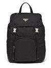 Triangle Logo Re-Nylon Backpack Black - PRADA - BALAAN 1