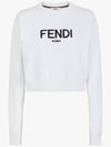 Women's Embroidered Logo Sweatshirt FS7427 ALCB - FENDI - BALAAN 3