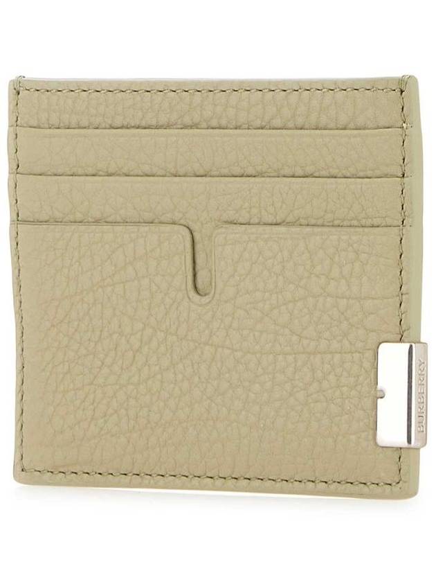 Tall B-Cut Leather Card Wallet Green - BURBERRY - BALAAN 3