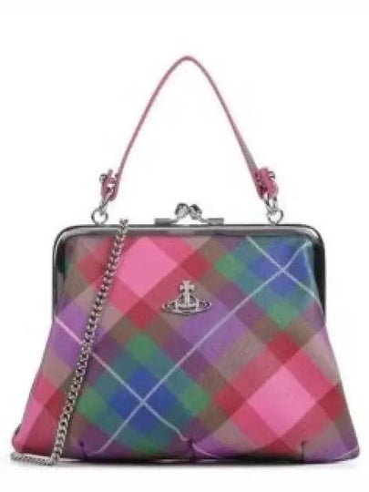 Granny Frame Check Tote Bag - VIVIENNE WESTWOOD - BALAAN 2