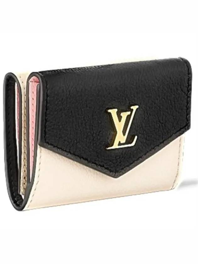 Lock Mini Calfskin Halfwallet Beige - LOUIS VUITTON - BALAAN 4