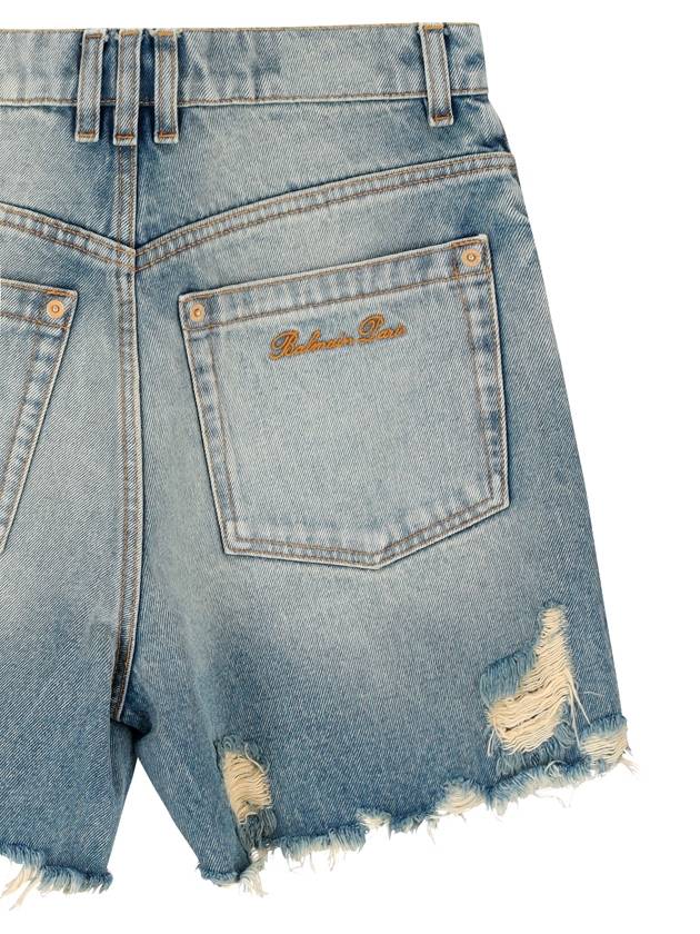 VINTAGE DENIM SHORTS - BALMAIN - BALAAN 3