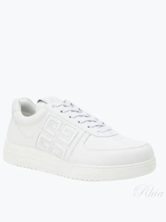 G4 Logo Calfskin Low Top Sneakers White - GIVENCHY - BALAAN 2