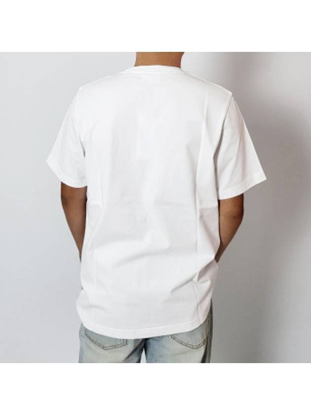 Men s Foxhead Patch Comfort Short Sleeve T Shirt MM00127KJ0118 White - MAISON KITSUNE - BALAAN 3