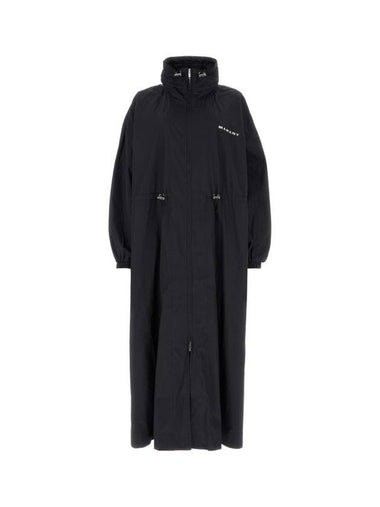 Berthely Hooded Trench Coat Black - ISABEL MARANT - BALAAN 1