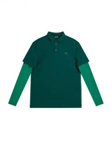 Golf Men s Long Sleeve Tosh Polo T Shirt Liam Green Domestic Product GR5Y24080168202 - J.LINDEBERG - BALAAN 1