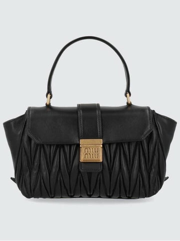 Matelasse Nappa Shoulder Bag Black - MIU MIU - BALAAN 1