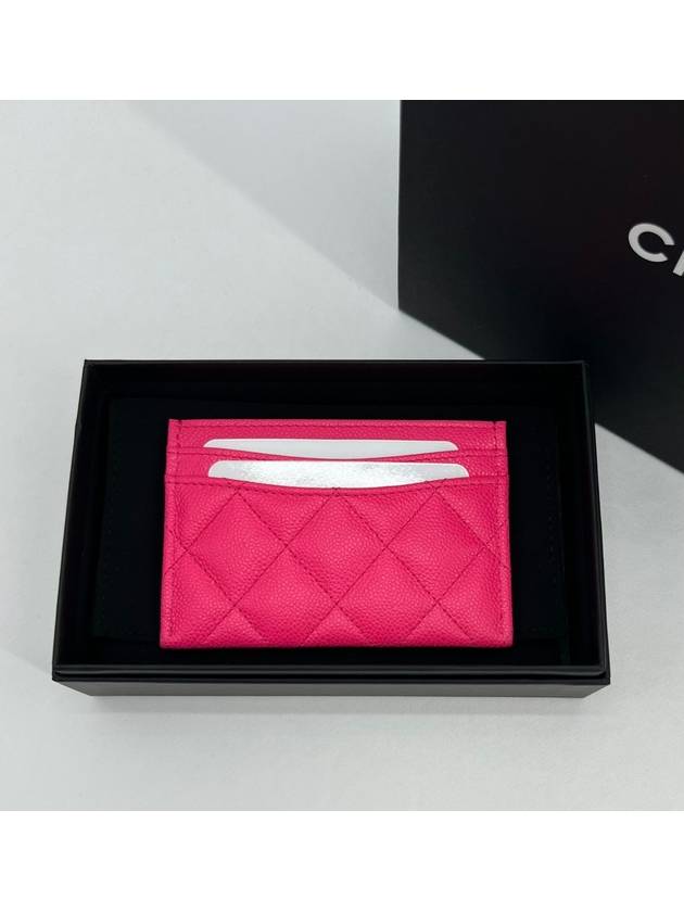 Classic caviar pink gold card wallet - CHANEL - BALAAN 3