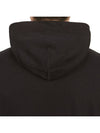 Brushed Cotton Fleece Garment Dyed Hooded Zip Up Black - STONE ISLAND - BALAAN 10