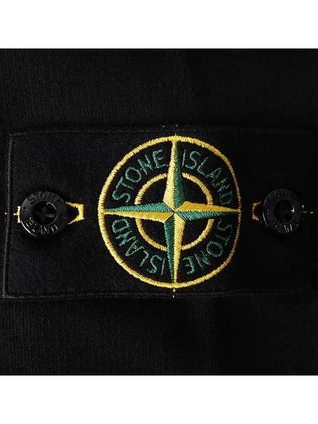 Wappen Patch Crew Neck Cotton Sweatshirt Black - STONE ISLAND - BALAAN 5