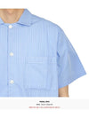 Poplin Pajamas Organic Cotton Short Sleeve Shirt Pin Stripe - TEKLA - BALAAN 9