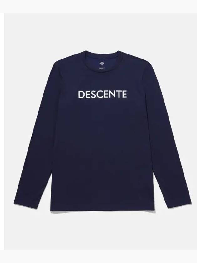 Essential brushed long sleeve t shirt navy SP323UTL91 - DESCENTE - BALAAN 1