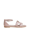 Santorini Sandals Palladium Rose Porcelaine - HERMES - BALAAN 1