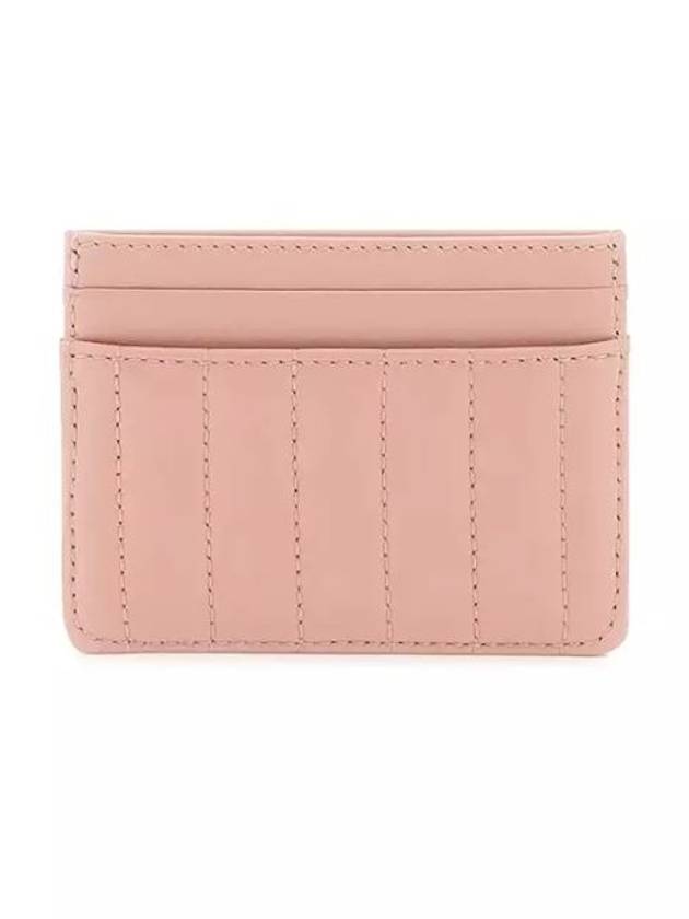 Women's Lola Quilted Leather Card Wallet Dusky Pink - BURBERRY - BALAAN 8