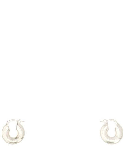 hoop small earrings silver - JIL SANDER - BALAAN 2