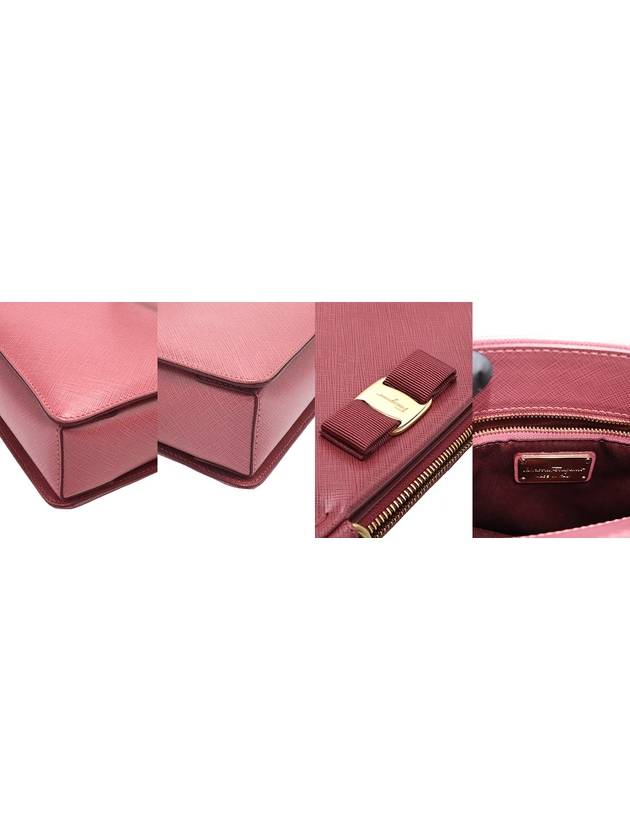 Women s Ferragamo 21 E298 Pink Saffiano Gold Bara Tracy Tote 2WAY gt bag Gangbuk used luxury goods - SALVATORE FERRAGAMO - BALAAN 9