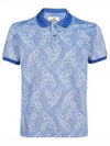 Men's Classic Striped Collar Short Sleeve Polo Shirt Blue - VIVIENNE WESTWOOD - BALAAN 2