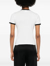 Contrast Signature Short Sleeve T-Shirt White - COURREGES - BALAAN 5