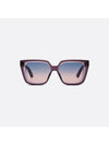 Midnight S1I Transparent Violet Square Sunglasses DMNGS1IXR 60G2 - DIOR - BALAAN 3