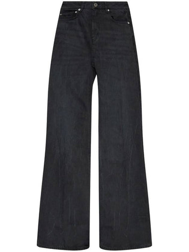 AMI Paris Cotton Wide-Leg Jeans - AMI - BALAAN 1