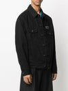 Chest VLTN Patch Denim Jacket Black - VALENTINO - BALAAN 3