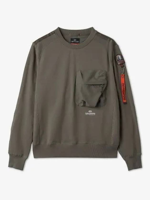 PARA JUMPERS Pocket Zipper Sweatshirt Khaki PMFLERE01761 - PARAJUMPERS - BALAAN 1