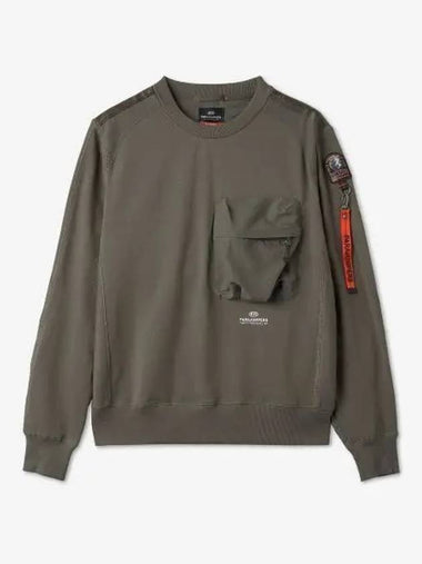 PARA JUMPERS Pocket Zipper Sweatshirt Khaki PMFLERE01761 - PARAJUMPERS - BALAAN 1