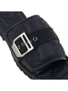 Nylon Quilted Sandals Black - GUCCI - BALAAN 9