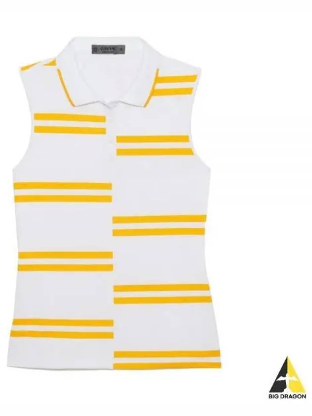 Offset Stripe Tech Pique Sleeveless Snow - G/FORE - BALAAN 2