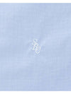 SRC Embroidered Logo Cotton Poplin Long Sleeve Shirt Light Blue - SPORTY & RICH - BALAAN 3