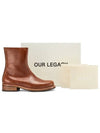 Camion Leather Ankle Boots Cognac Brown - OUR LEGACY - BALAAN 5