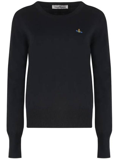 ORB Logo Knit Top Black - VIVIENNE WESTWOOD - BALAAN 2