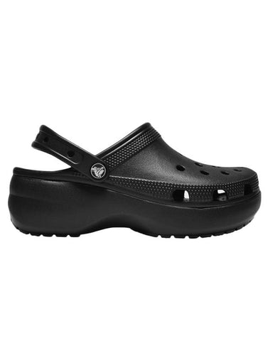 Classic Platform Clog Sandals Black - CROCS - BALAAN 1