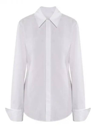 Oste Cotton Long Sleeve Shirt White - MAX MARA - BALAAN 2