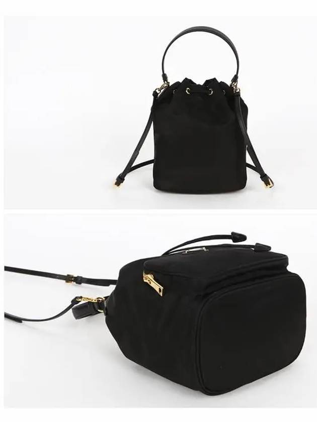 Duet Re-Nylon Bucket Bag Black - PRADA - BALAAN 4