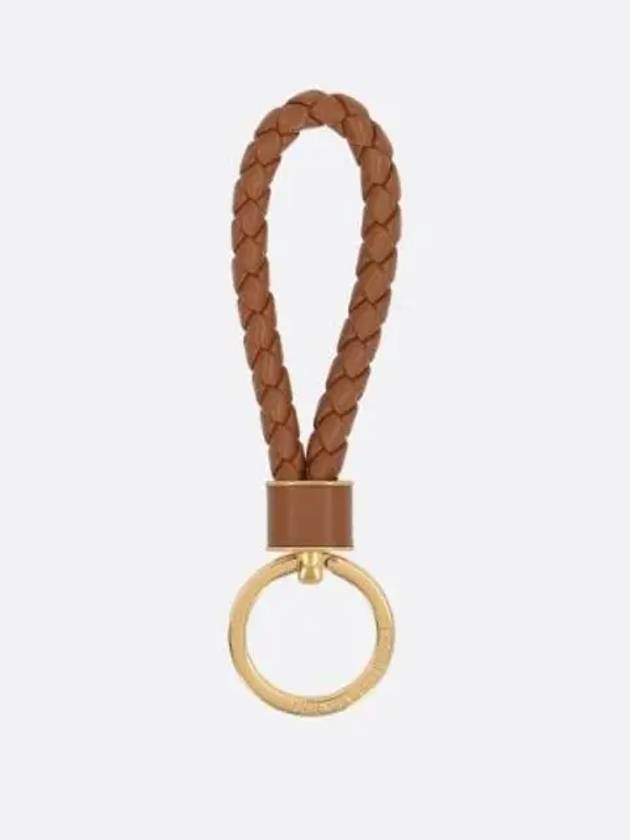 Intrecciato Lambskin Key Holder Brown - BOTTEGA VENETA - BALAAN 2