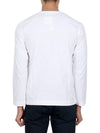 Red Heart Wappen Long Sleeve T-Shirt White - COMME DES GARCONS - BALAAN 5