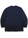 Symbol Logo Block Long Sleeve Navy - OGARP - BALAAN 3