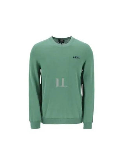 Embroidered Logo Knit Top Green - A.P.C. - BALAAN 2