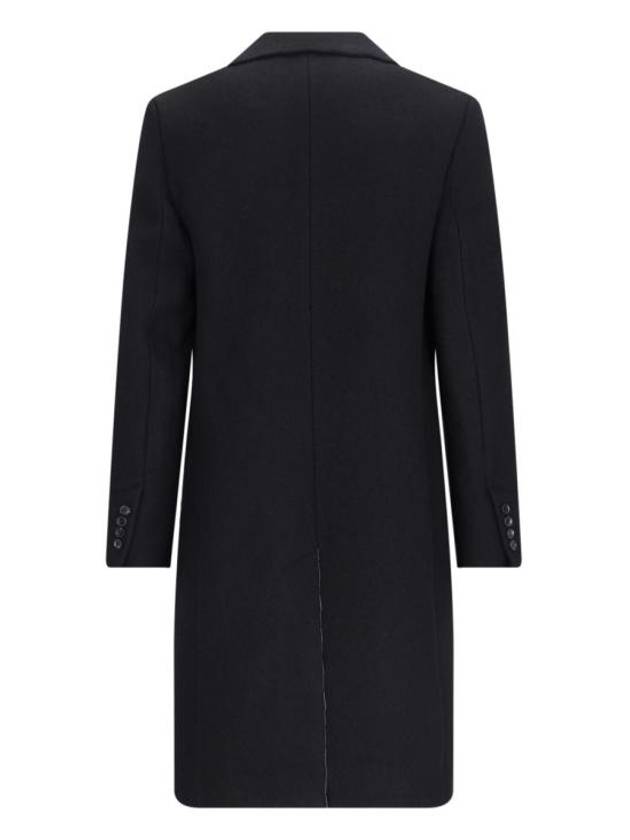 Wool Double Coat Black - AMI - BALAAN 3