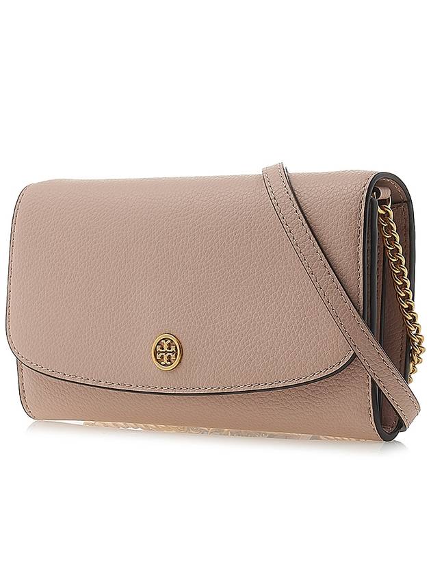 Robinson Pebbled Chain Shoulder Bag Goan Sand - TORY BURCH - BALAAN 3