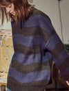 Wave brush striped sweater brown purple - CPGN STUDIO - BALAAN 2